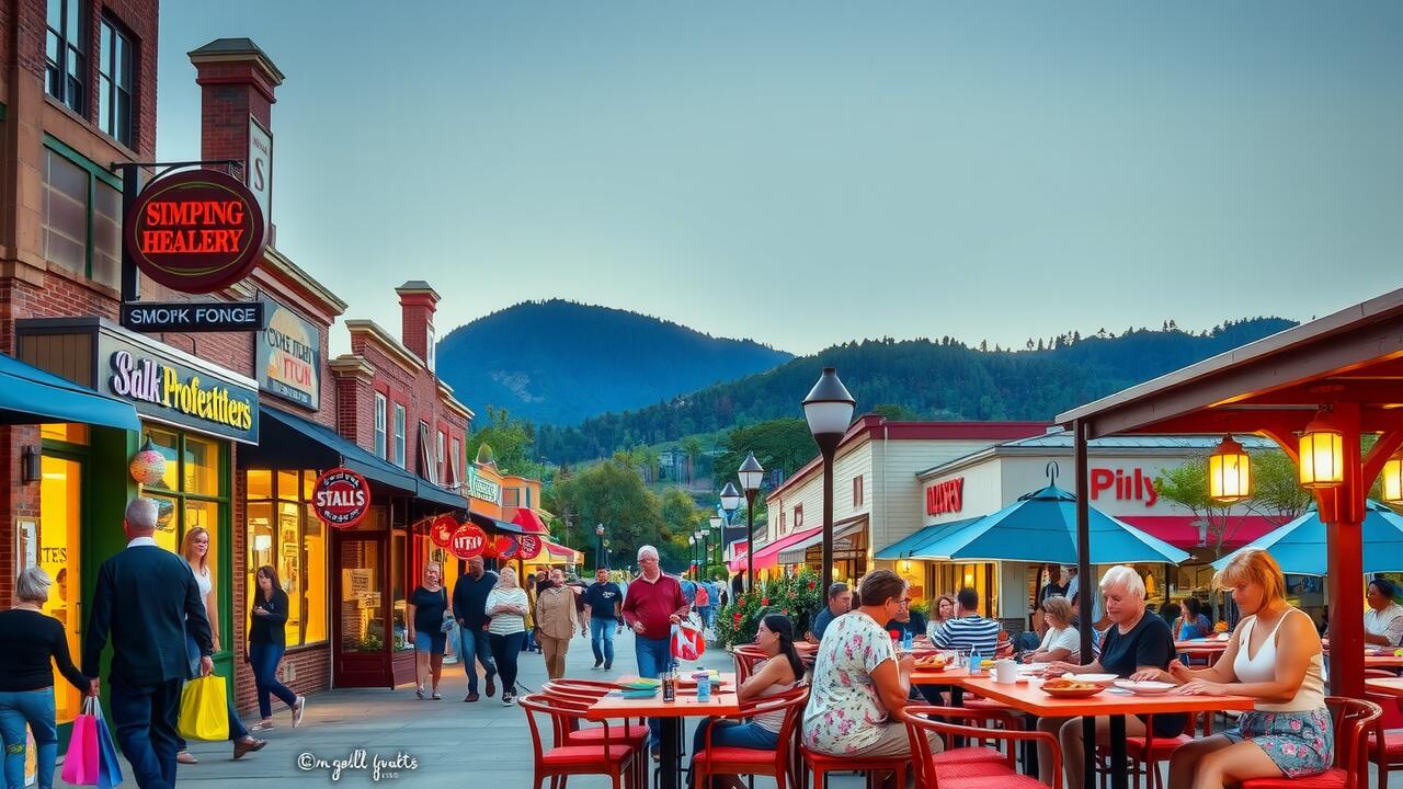Is there a downtown area of Pigeon Forge?
